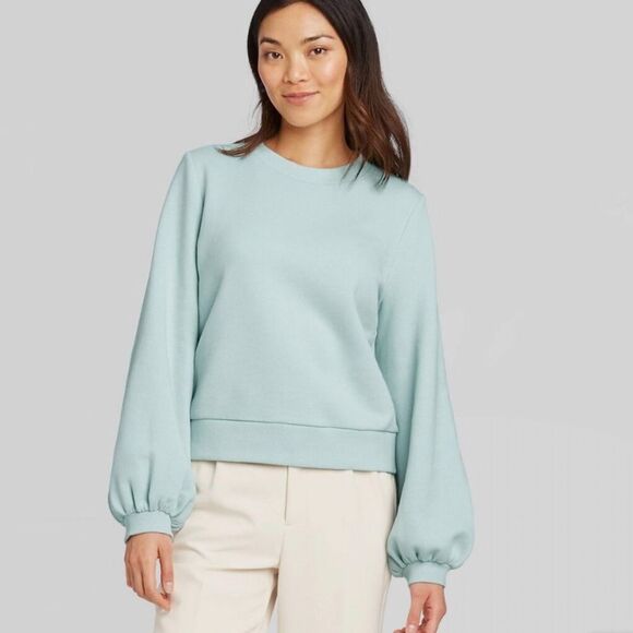 A New Day Mint Green Crewneck Sweatshirt - Picture 4 of 4
